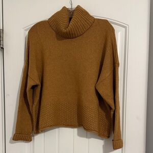 Madewell Warm Brown Cowl Neck Sweater